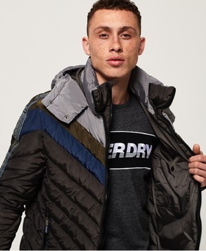 Superdry Ultra Chevron Fuji Férfi Kabát Szürke | KOZNU7814